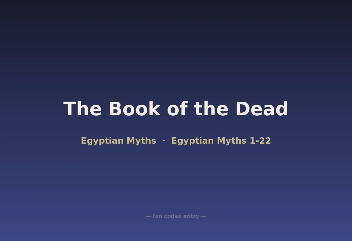 The Book of the Dead