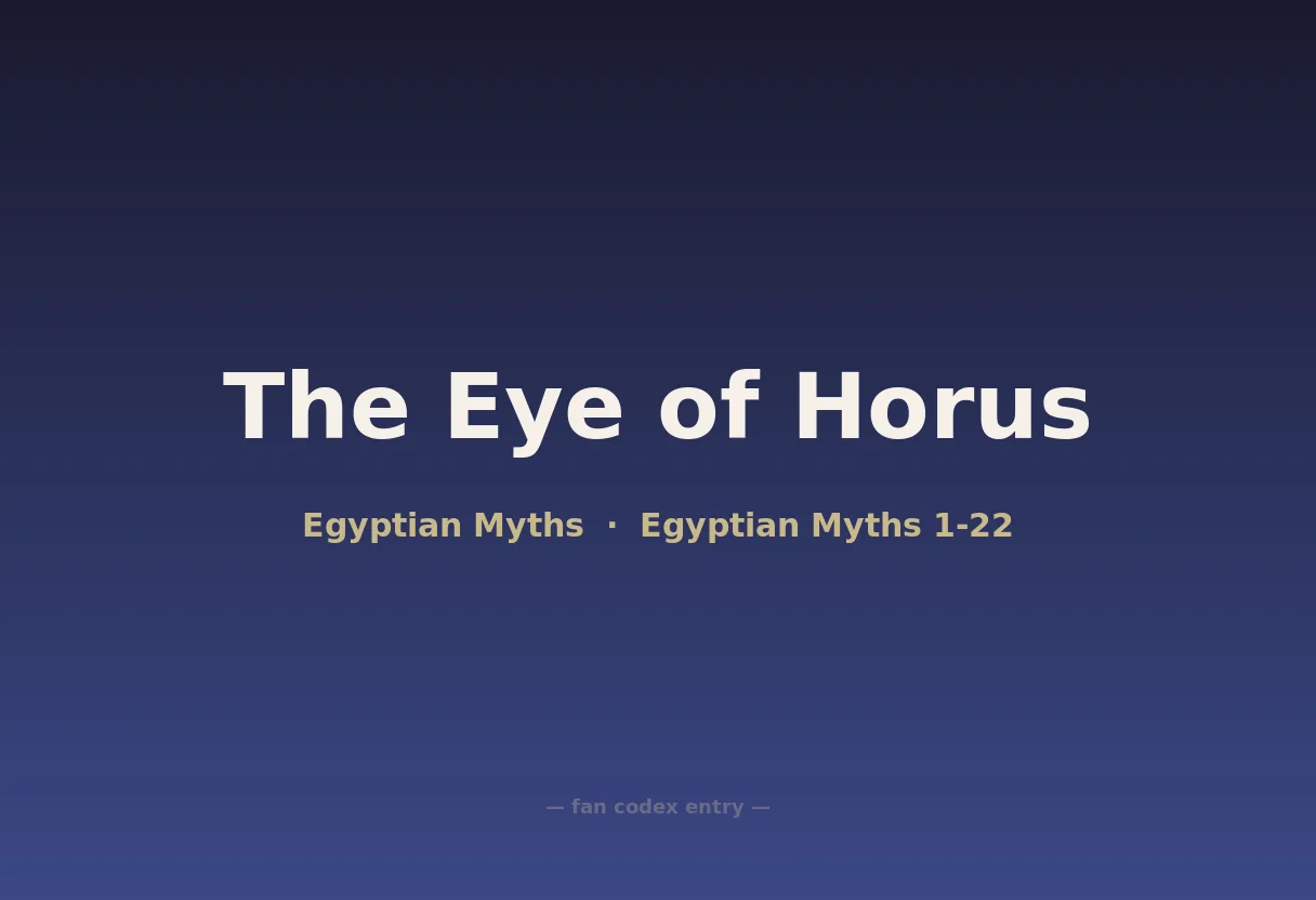 The Eye of Horus